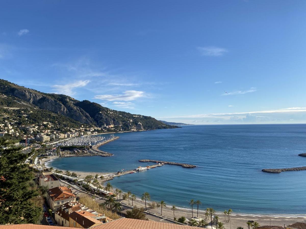 Le Vigia-Vue Mer-Terrasse-Climatisation-Parking Menton Dış mekan fotoğraf