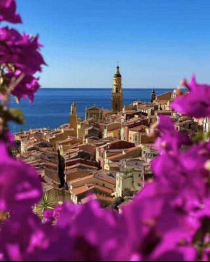 Le Vigia-Vue Mer-Terrasse-Climatisation-Parking Menton Dış mekan fotoğraf
