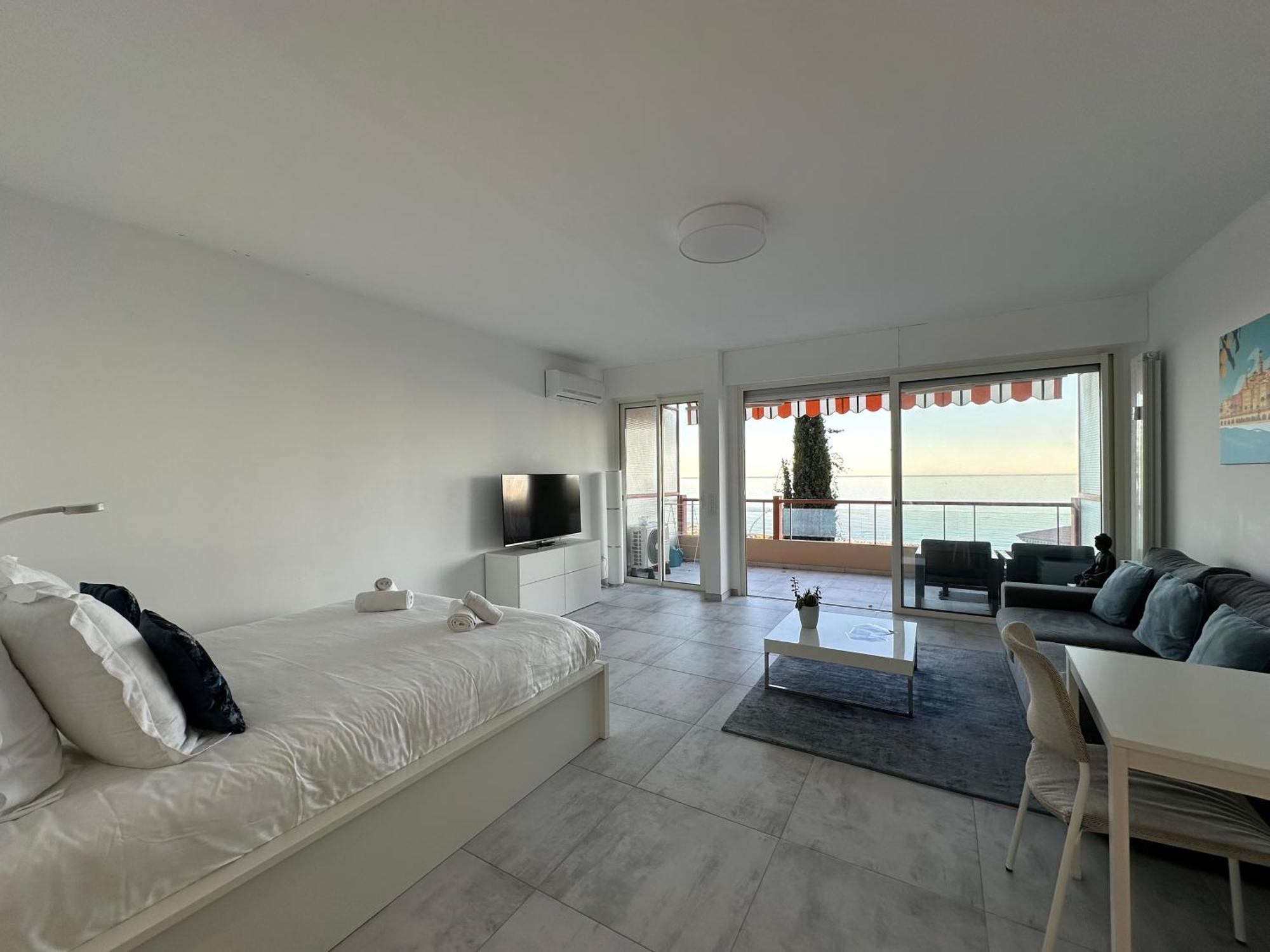 Le Vigia-Vue Mer-Terrasse-Climatisation-Parking Menton Dış mekan fotoğraf