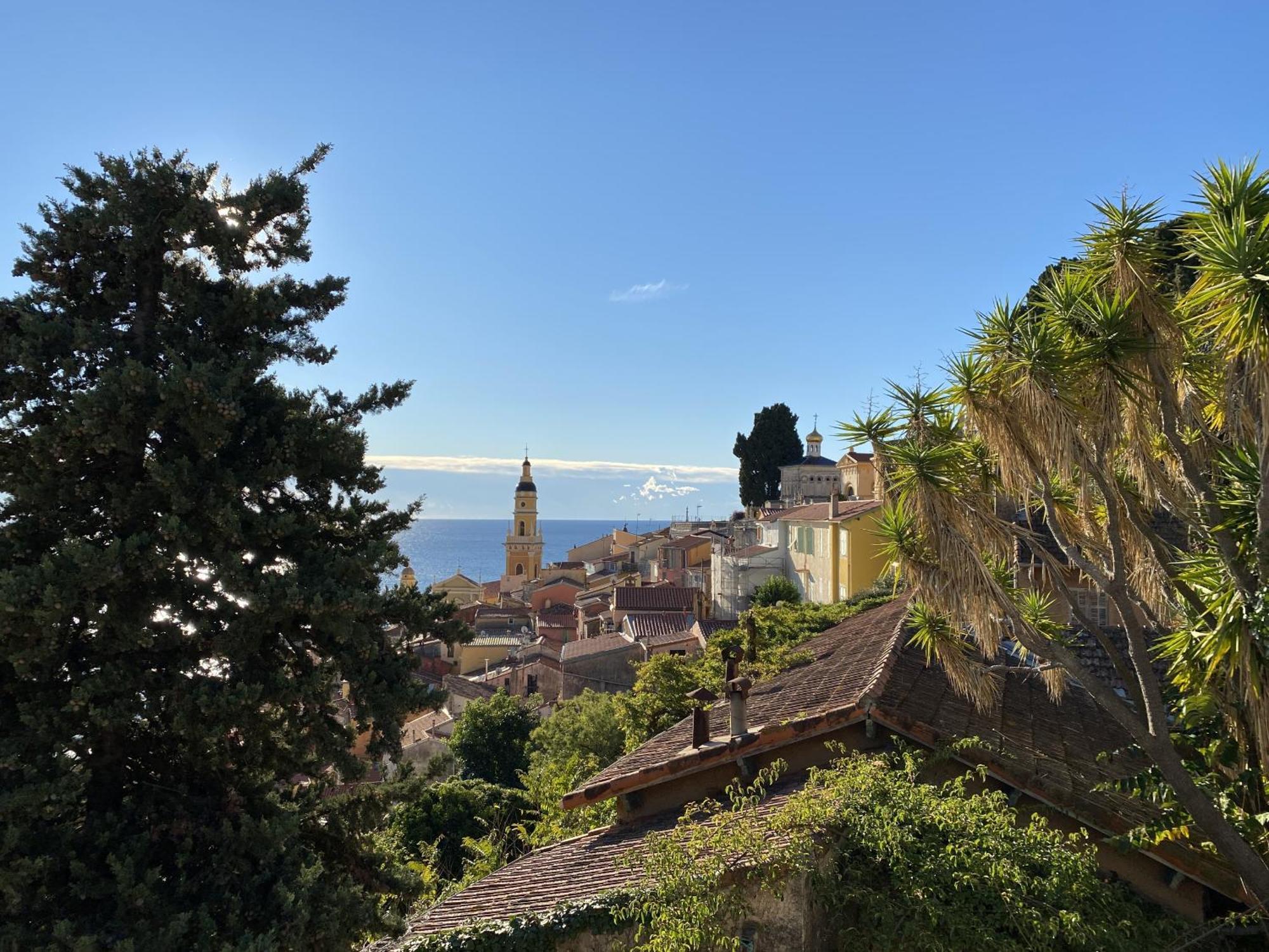 Le Vigia-Vue Mer-Terrasse-Climatisation-Parking Menton Oda fotoğraf